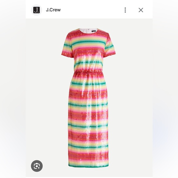 J. Crew Dresses & Skirts - J.crew watermelon sequin dress, size 2 NWT